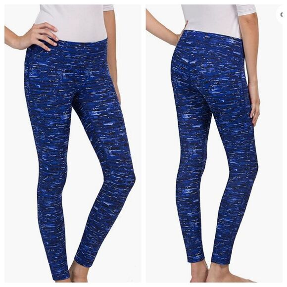 💜32 Degrees Purpleish Blue Print Athletic Pants Medium - Picture 1 of 7